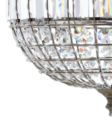 Georgina Crystal/Metal LED Pendant - JONATHAN Y
